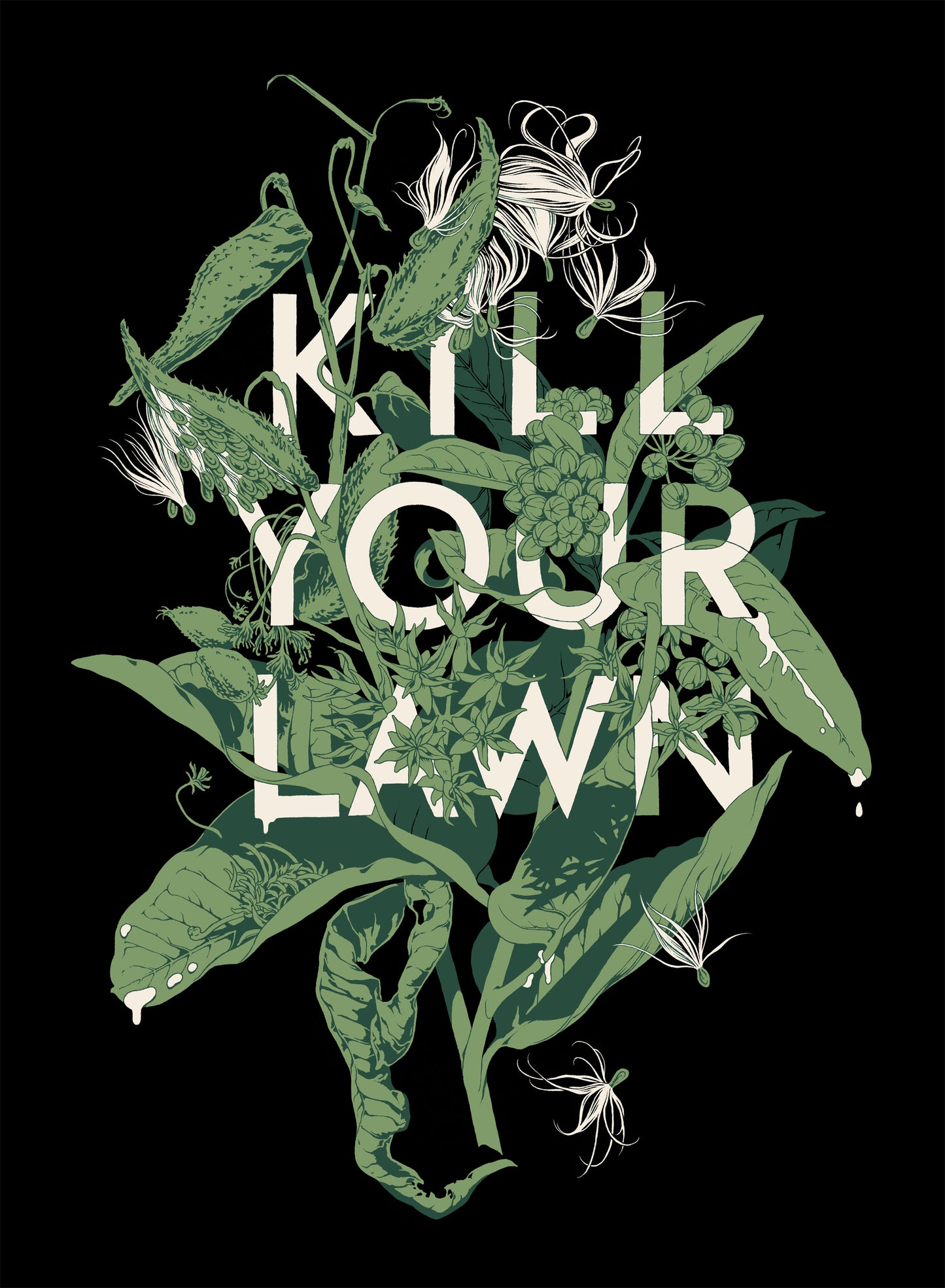 Kill Your Lawn Unisex T-Shirt (Milkweed)