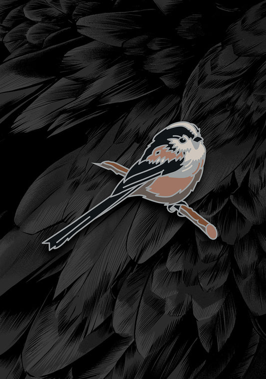 Long Tailed Tit (enamel pin)